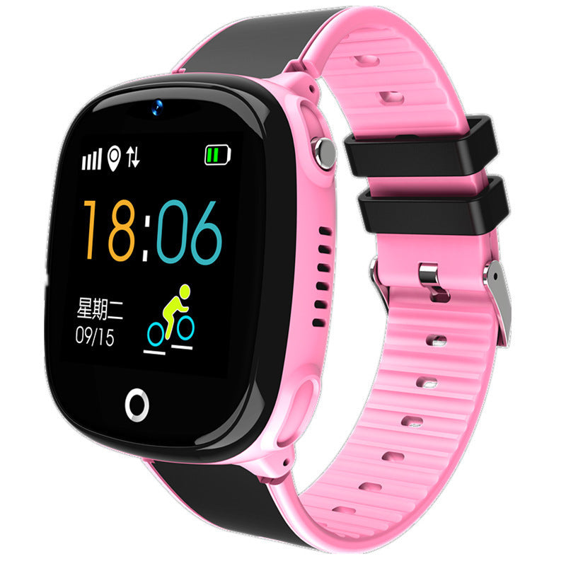 Smart watch  Two way calling,voice chat,SMS,one key SOS,one key listening,GEO-fence,pedometer,alarm clock more features