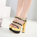 Golden Stage High Heels Super High Heels