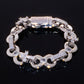 12mm Baguette Cut Cross Bracelet