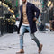 Fashion Winter Men's Trench Long Jackets Coats Overcoat Classic Jackets Solid Slim Fit Outwear Hombre Men Clothes Khaki Black