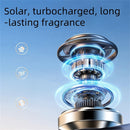 Solar-Powered Car Air Freshener - Rotating Dashboard Perfume Diffuser with Aromatherapy Flakes, High-Quality & Safe for All, Fit