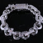 12mm Baguette Cut Cross Bracelet