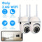 2PCS Ease Life APP, Wireless WiFi Security Camera, 1080P HD Indoor/Outdoor, Color Night Vision, 2-Way Audio, 360 Pan/Tilt/Zoom, Motion Tracking & Detection For Home Security, Spotlight & Siren