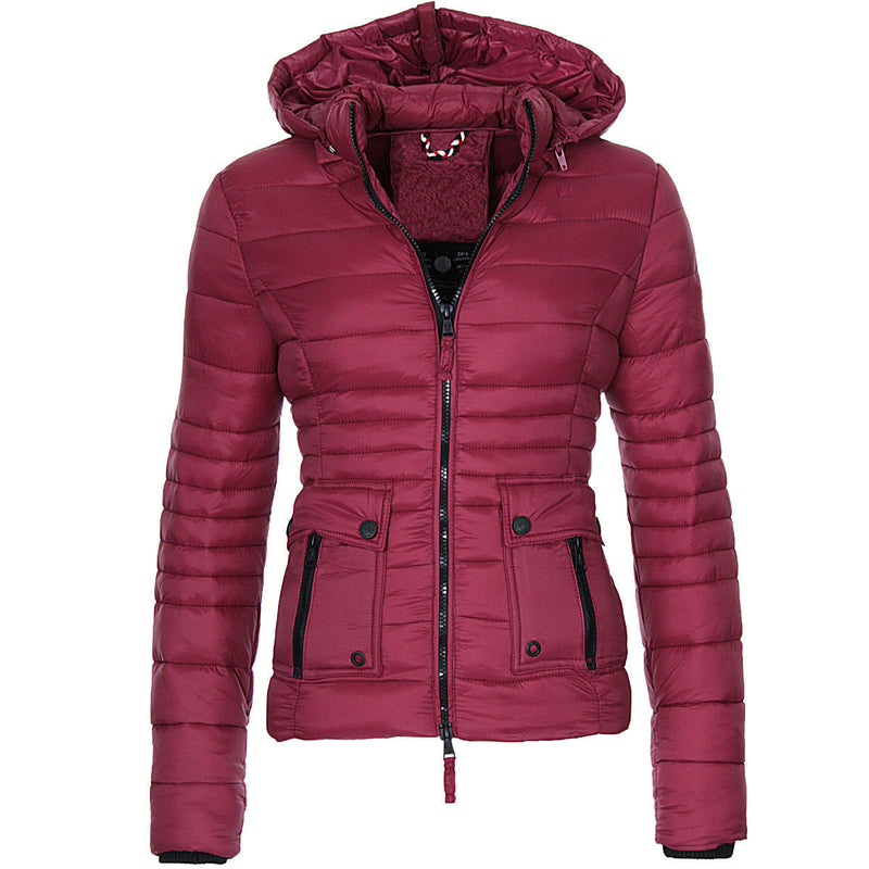 Jackets for Women Winter Red Coat Motorcycle