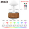 Mushroom Cloud Rain Humidifier Relaxing Raindrop Aromatherapy Machine Ultrasonic Atomization Humidification Colorful Night Light