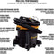 Professional - Professional Wet/Dry Vac, 12 Gallon, Beast Series, 5.5 HP 2-1/2" Hose (VJH1211PF0201) , Black