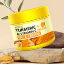 50g Turmeric + Vitamin C Face Cream, Radiance Lazy Cream, Facial Concealer, Invisible Pore, Naked Makeup Cream, Moisturize And Rejuvenate Skin