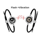 TOTWOO Long Distance Touch Bracelets for Couples, Vibration & Light up for Love Couples Bracelets | Long Distance Relationship