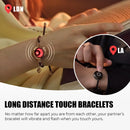 TOTWOO Long Distance Touch Bracelets for Couples, Vibration & Light up for Love Couples Bracelets | Long Distance Relationship