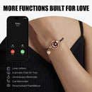 TOTWOO Long Distance Touch Bracelets for Couples, Vibration & Light up for Love Couples Bracelets | Long Distance Relationship