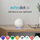 "Echo Dot (4th Gen) - Smart Speaker with Clock and Alexa in Glacier White"