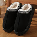 Women's Cozy Fleece Lined Slippers, Soft Sole Winter Warm Indoor/Outdoor Shoes with Non-Slip