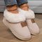 Women's Faux Fur Lined Slippers, Indoor Warm Plush House Shoes, Non-Slip Soft Sole Bedroom Footwear