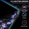 Large RGB Gaming Mouse Pad 14 Modes Oversized Glowing Led Extended Mousepad, Anti-Slip Rubber Base and Waterproof Surface, Extra Large Soft Led Computer Keyboard Mouse Mat - 31.5 X 11.8In