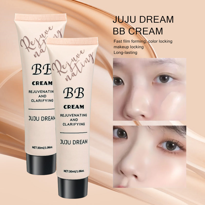 BB cream long-lasting makeup, milk, dry skin, and no powder