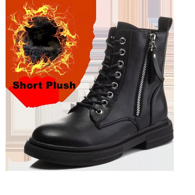 Women's Ladies Genuine Leather Female Shoes Ankle Boots