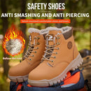 Fashion Winter Warm Men Work Safety Boots Waterproof Indestructible Steel Toe Cap Shoe