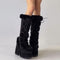 Winter Big Size 43 y2k White Punk Style Women's Faux Fur Chunky Platform Boots