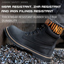 Latest Design Winter Plush Safety Boots Men Waterproof Steel Toe Indestructible Shoes