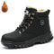 Fashion Winter Warm Men Work Safety Boots Waterproof Indestructible Steel Toe Cap Shoe